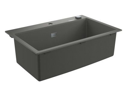 Grohe Drezy - Kompozitný drez K700 s automatickým odtokom, 780x510 mm, granitová sivá 31652AT0
