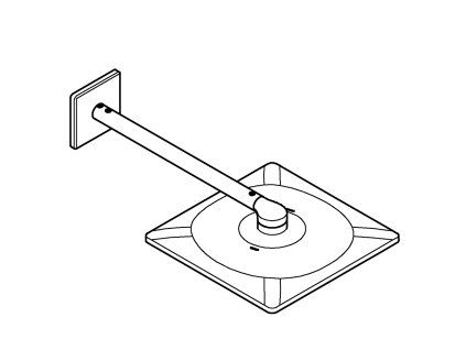 Grohe Rainshower SmartActive Cube - Hlavová sprcha 310, sprchové rameno 430 mm, 2 prúdy, mesačná biela 26479LS0