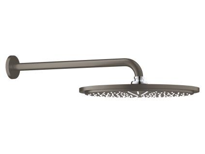 Grohe Rainshower Cosmopolitan - Hlavová sprcha 310, sprchové rameno 380 mm, 1 prúd, kefovaný tmavý grafit 26066AL0