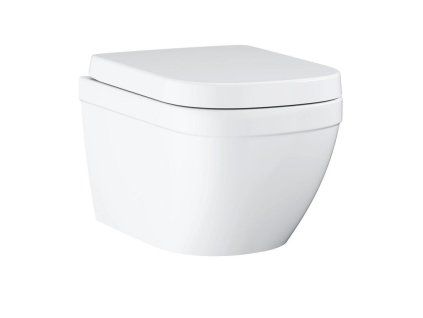 Grohe Euro Ceramic - Závesné WC s doskou SoftClose, Rimless, Triple Vortex, alpská biela 39554000