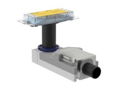 Geberit Súprava pre hrubú montáž Geberit pre sprchové žľaby zo série CleanLine, pre výšku poteru v mieste odtoku 90–220 mm: d=50mm 154.150.00.1