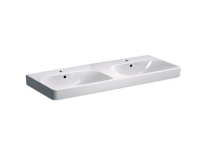 Geberit Smyle Square - Dvojumývadlo 500.223.01.1
