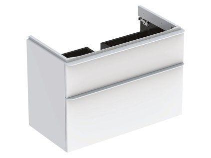 Geberit Skrinka Geberit pod umývadlo Smyle Square, s dvomi zásuvkami: 88.4x61.7x47cm, Biela 500.354.00.1