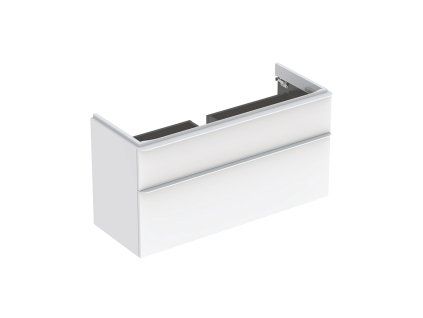 Geberit Skrinka Geberit pod umývadlo Smyle Square, s dvomi zásuvkami: 118.4x61.7x47cm, Biela 500.355.00.1