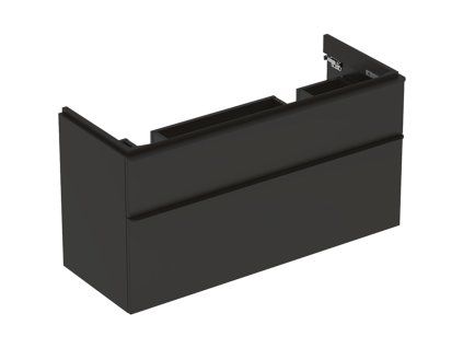 Geberit Skrinka pod dvojumývadlo Geberit Smyle Square, s dvomi zásuvkami: 118.4x61.7x47cm, Láva 500.356.JK.1