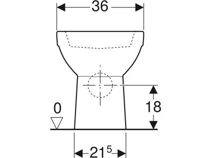 Geberit Selnova - WC kombi misa, zadný odpad, 680x360 mm, Rimfree, biela 500.285.01.1