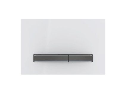 Geberit Sigma50 - Ovládacie tlačidlo na 2 množstvá splachovania, biela/čierny chróm 115.671.11.2