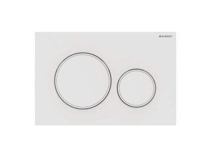 Geberit Sigma20 - Ovládacie tlačidlo na 2 množstvá splachovania, matná biela/biela 115.882.01.1