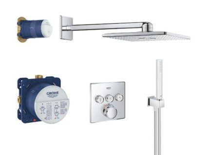 Grohe Grohtherm SmartControl Perfect - Sprchový set s termostatom pod omietku, 310 mm, 2 prúdy, chróm 34706000