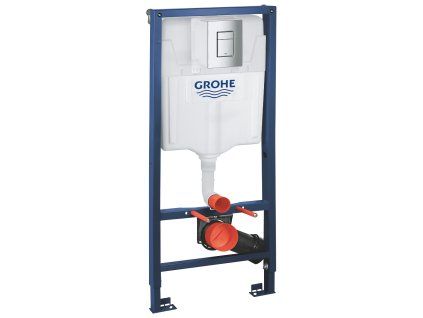 Grohe Rapid SL - Predstenová inštalačná súprava na závesné WC, výška 1,13 m, ovládacie tlačidlo Skate Cosmopolitan, chróm 38772001