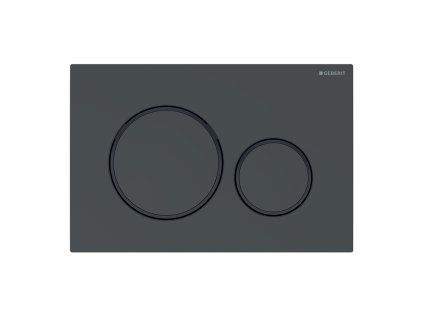 Geberit Sigma20 - Ovládacie tlačidlo LESK na 2 množstvá splachovania, čierna lesk/čierna mat 115.882.DW.1