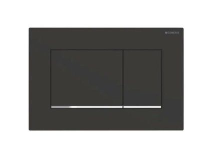 Geberit Sigma30 - Ovládacie tlačidlo Sigma30 MATNÉ, čierna mat/chróm 115.883.14.1