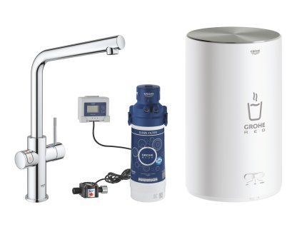 Grohe Red - Drezová batéria Duo s ohrevom vody a filtráciou, zásobník M, chróm 30327001