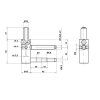 COBRA Doplnky Záves 495 16mm BIELY POZINK spodný WAS, CG495160H504