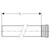 Geberit Príslušenstvo - Silent-PP Rúrka s hrdlom 110 x 500 mm 390.502.14.1