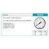 Novaservis - Manometr 63mm 1/4" Axiál 0-4 bar M6304A
