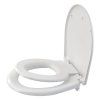 Alca plast - WC sedátkos integrovanou vložkou, antibacterial, softclose, biela A606