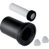 Geberit Pripájacia súprava Geberit pre závesné WC, dĺžka 18,5 cm: d=90mm, d1=45mm, S matným pochrómovaním 152.426.46.1