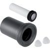 Geberit Pripájacia súprava Geberit pre závesné WC, dĺžka 18,5 cm: d=90mm, d1=45mm, S matným pochrómovaním 152.426.46.1