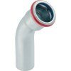 Geberit Koleno Geberit Mapress uhlíková oceľ so zásuvným koncom (modré FKM): 45°, d=76.1mm 51251