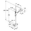 Kludi Logo -  DUAL SHOWER systém (hlav.sprcha 200, sprch.batéria, ručná sprcha 3S, hadica 1600, držiak) chróm  6808505-00