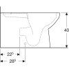 Geberit Selnova Square - WC kombi misa, vario odpad, 680x350 mm, Rimfree, biela 500.489.01.1