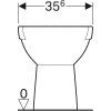 Geberit Selnova - WC kombi misa, spodný odpad, 665x356 mm, biela 500.151.01.1