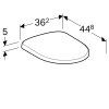 Geberit Selnova - WC sedadlo, duroplast, Softclose, biela 500.333.01.1