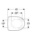 Geberit Selnova - WC sedadlo, duroplast, biela 500.330.01.1
