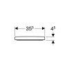Geberit Selnova Square - WC sedadlo, duroplast, Softclose, biela 501.556.01.1