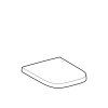 Geberit Selnova Square - WC sedadlo, duroplast, Softclose, biela 501.556.01.1