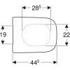Geberit Selnova Square - WC sedadlo, duroplast, Softclose, biela 501.556.01.1