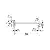 Grohe Rainshower - Sprchové rameno 422 mm, chróm 26145000