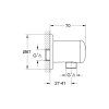 Grohe Relexa - Nástenné kolienko, chróm 28671000