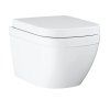 Grohe Euro Ceramic - Závesné WC s doskou SoftClose, Rimless, Triple Vortex, alpská biela 39554000