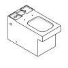 Grohe Cube Ceramic - WC misa kombi, rimless, PureGuard, alpská biela 3948400H