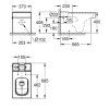 Grohe Cube Ceramic - WC misa kombi, rimless, PureGuard, alpská biela 3948400H