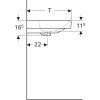 Geberit Smyle Square - Umývadlo 500.251.01.1