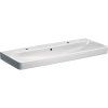 Geberit Umývadlo Geberit Smyle Square: 120x48cm, Otvor pre batériu=Vľavo a vpravo, Prepad=Viditeľné, Biela 500.253.01.1