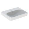 Geberit Umývadlo Geberit Smyle Square: 55x44cm, Otvor pre batériu=V strede, Prepad=Viditeľné, Biela 500.259.01.1