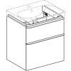 Geberit Skrinka Geberit pod umývadlo Smyle Square, s dvomi zásuvkami: 58.4x61.7x47cm, Láva 500.352.JK.1