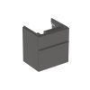 Geberit Skrinka Geberit pod umývadlo Smyle Square, s dvomi zásuvkami: 58.4x61.7x47cm, Láva 500.352.JK.1