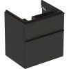 Geberit Skrinka Geberit pod umývadlo Smyle Square, s dvomi zásuvkami: 58.4x61.7x47cm, Láva 500.352.JK.1