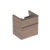 Geberit Skrinka Geberit pod umývadlo Smyle Square, s dvomi zásuvkami: 58.4x61.7x47cm, Orech hickory 500.352.JR.1
