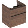 Geberit Skrinka Geberit pod umývadlo Smyle Square, s dvomi zásuvkami: 58.4x61.7x47cm, Orech hickory 500.352.JR.1
