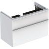 Geberit Skrinka Geberit pod umývadlo Smyle Square, s dvomi zásuvkami: 88.4x61.7x47cm, Biela 500.354.00.1
