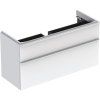 Geberit Skrinka Geberit pod umývadlo Smyle Square, s dvomi zásuvkami: 118.4x61.7x47cm, Biela 500.355.00.1