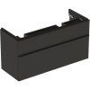 Geberit Skrinka pod dvojumývadlo Geberit Smyle Square, s dvomi zásuvkami: 118.4x61.7x47cm, Láva 500.356.JK.1