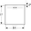 Geberit Sestra - Sprchová vanička 900x900 mm, biela 550.250.00.2