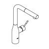Grohe Essence - Drezová batéria s výsuvnou spŕškou, Cool Sunrise 30270GL0